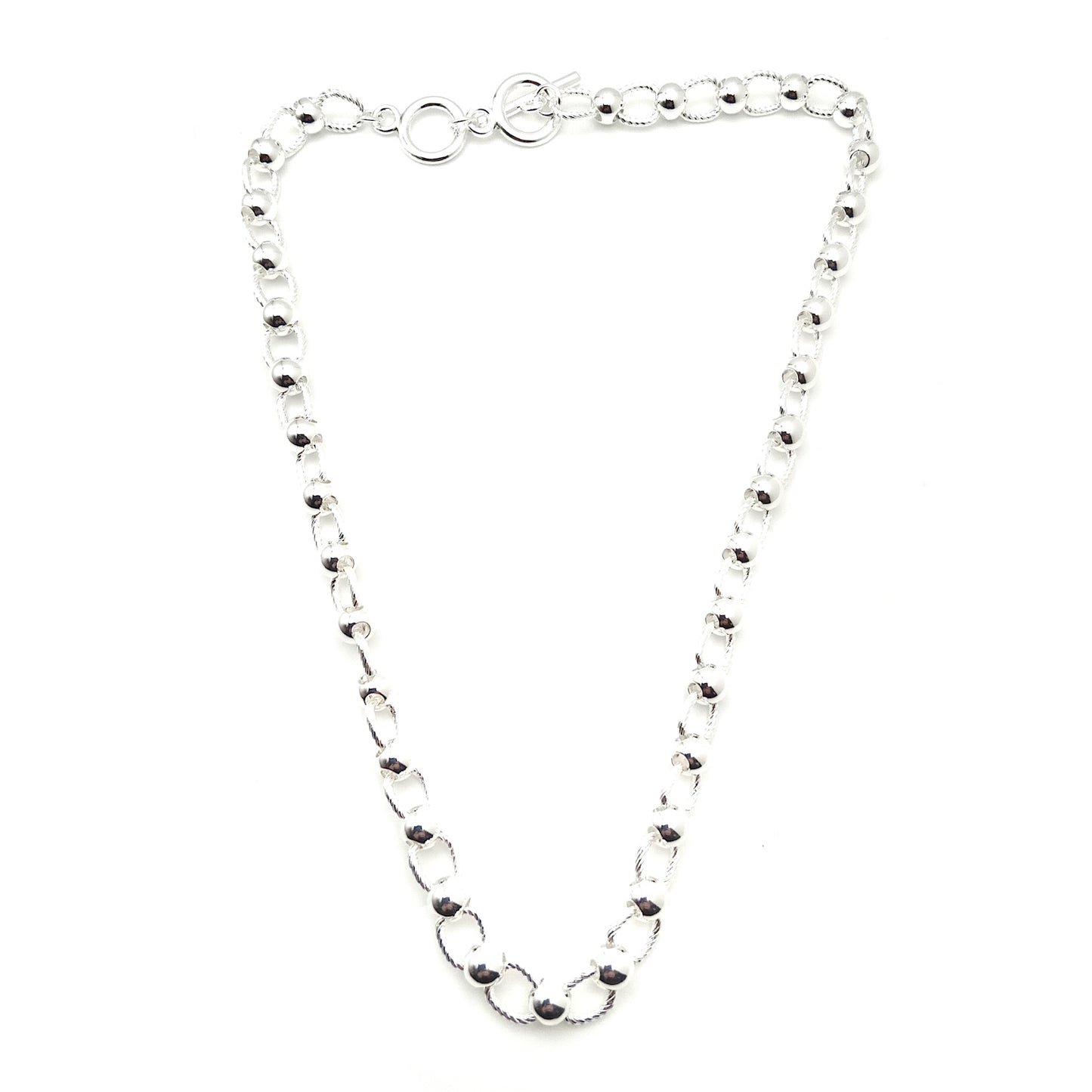 Twist Link T-Bar Short Necklace