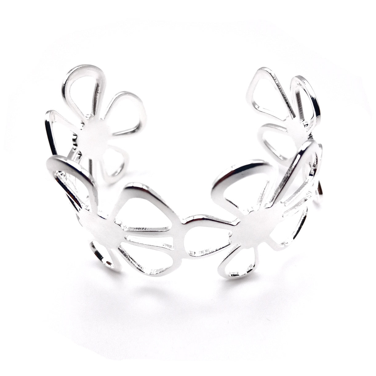 Flower Cuff Bangle