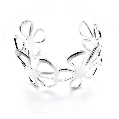 Flower Cuff Bangle