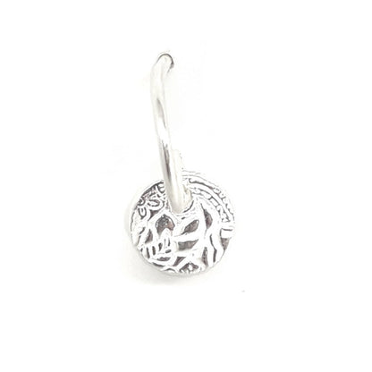 Textured Mini Circle Earrings
