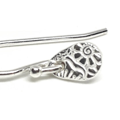 Textured Mini Teardrop Drop Earrings