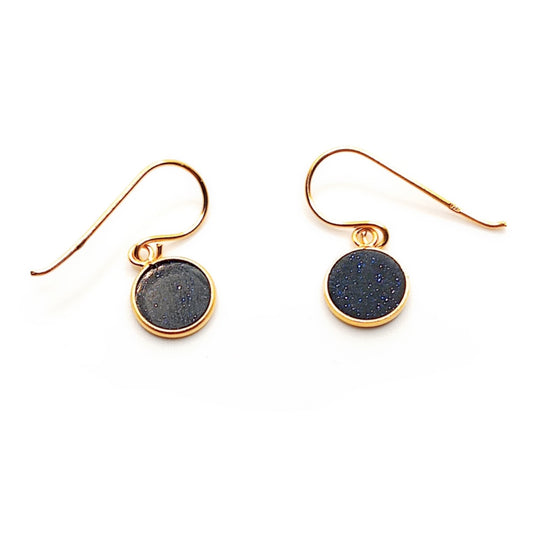 Blue Sandstone Drop Earrings