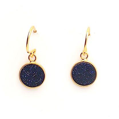 Blue Sandstone Drop Earrings