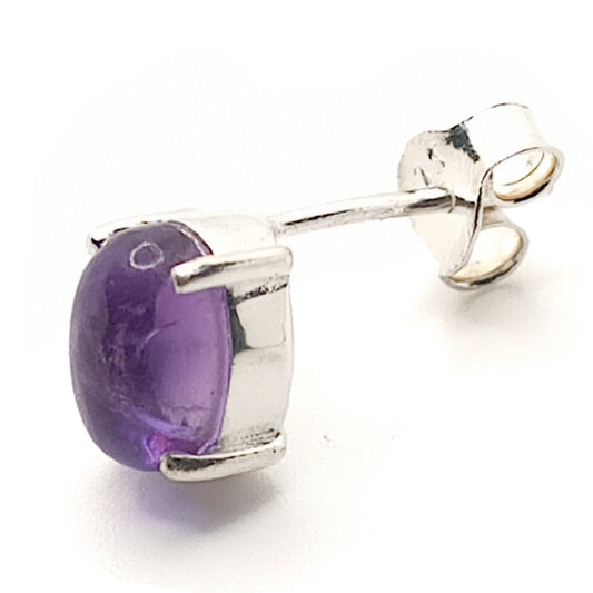 Amethyst Stud Earrings