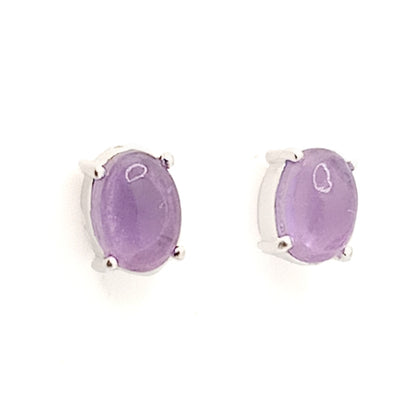 Amethyst Stud Earrings