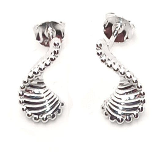 Twist Pendant Drop Earrings