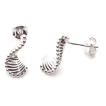Twist Pendant Drop Earrings