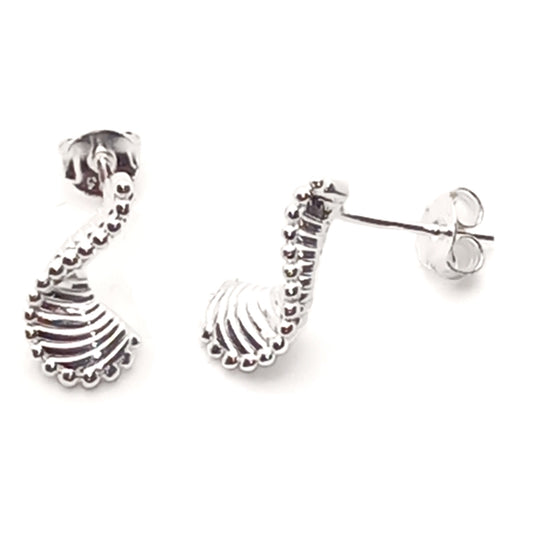 Twist Pendant Drop Earrings