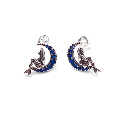 Mermaid Moon Earrings