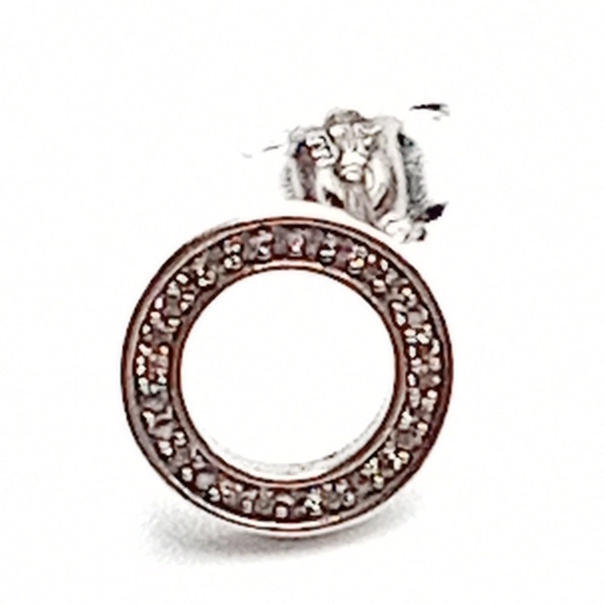 Diamante Circle Earrings