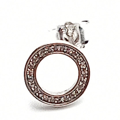 Diamante Circle Earrings