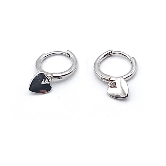 Love Heart Hoop Earrings