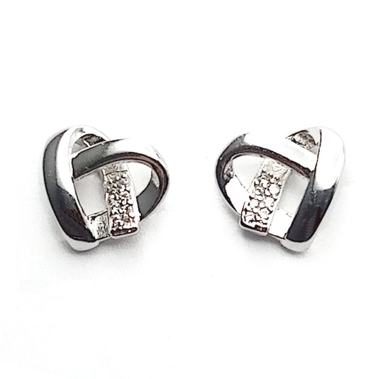 Celtic Knot Heart Earrings