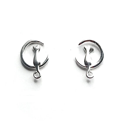 Cat on the moon Earrings