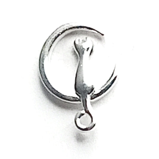 Cat on the moon Earrings
