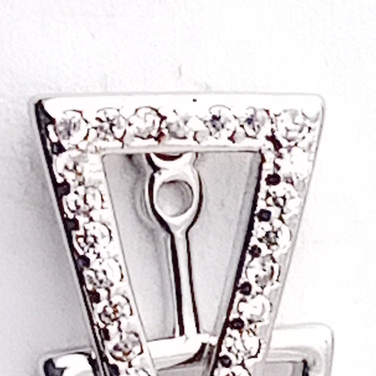 Diamante Triangle Stud Earrings