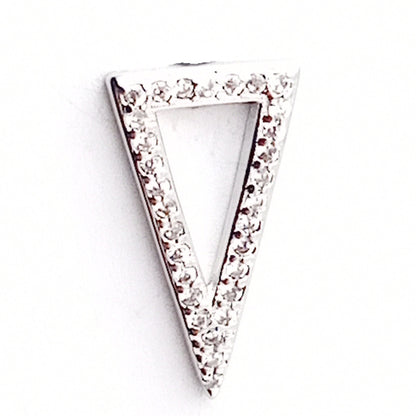 Diamante Triangle Stud Earrings