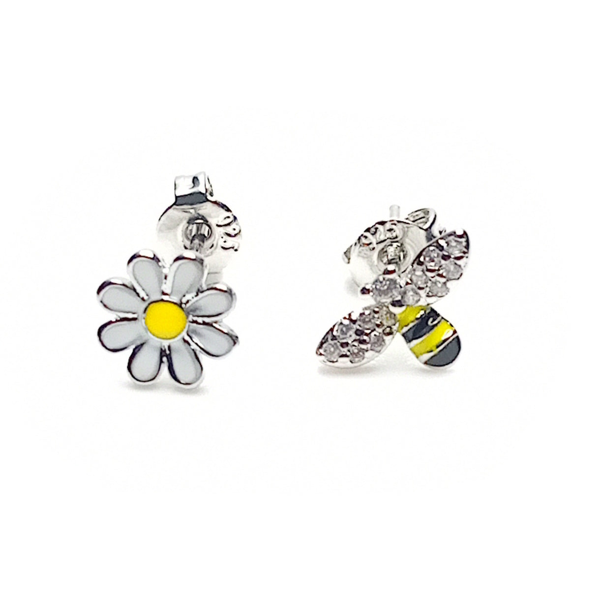 Daisy and Bee Stud Earrings