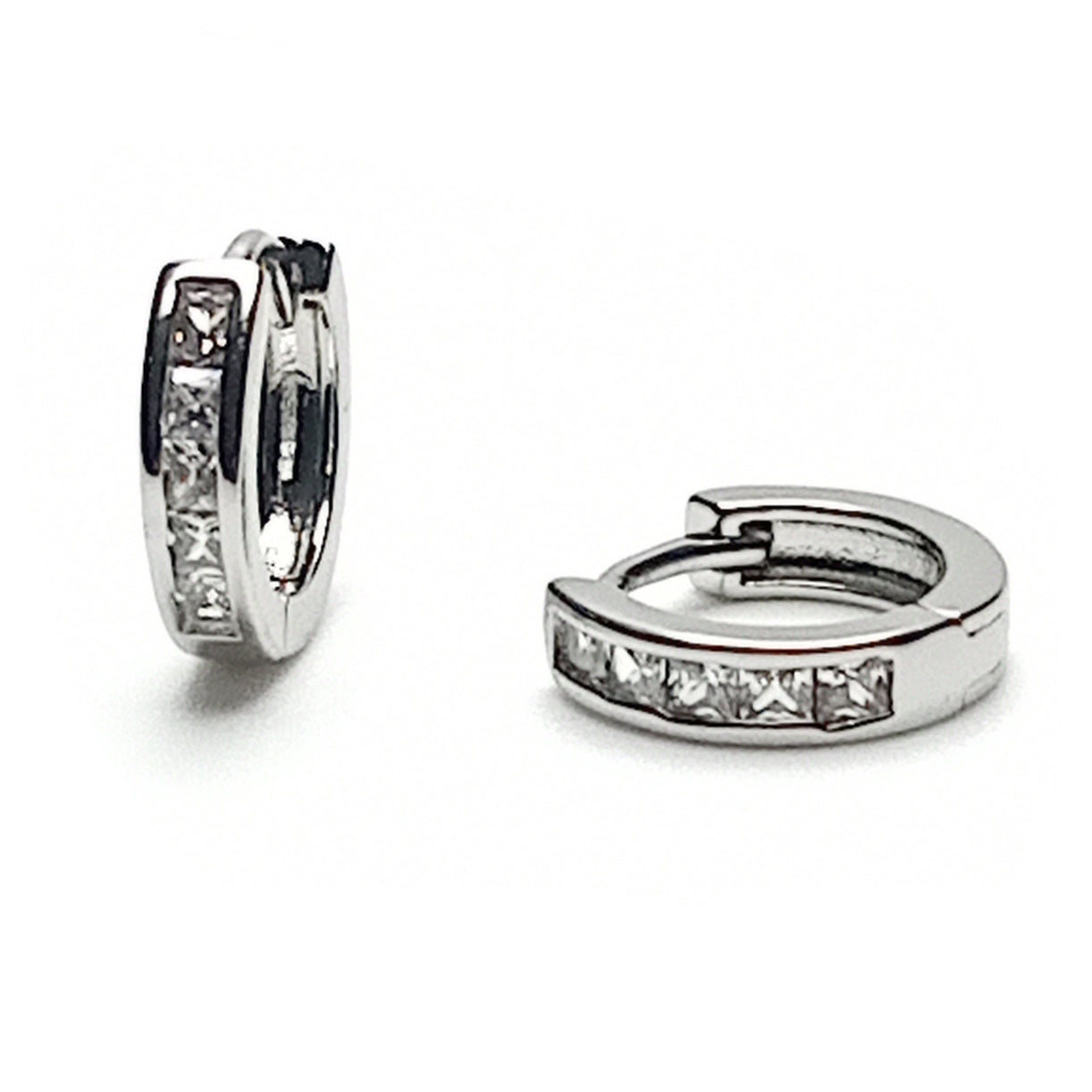 Diamante Hoop Earrings