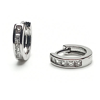 Diamante Hoop Earrings