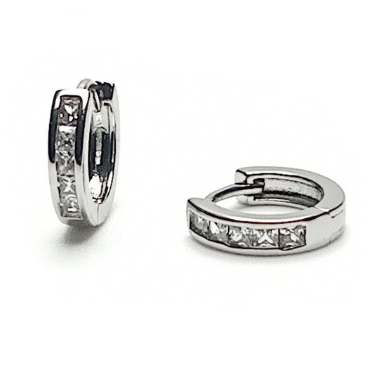 Diamante Hoop Earrings