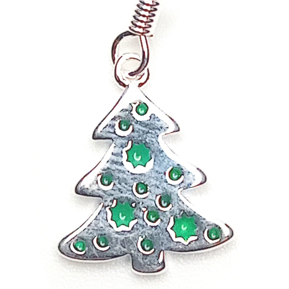 Christmas Tree Drop Earrings