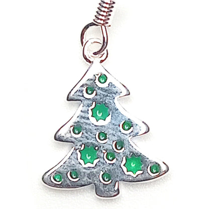 Christmas Tree Drop Earrings
