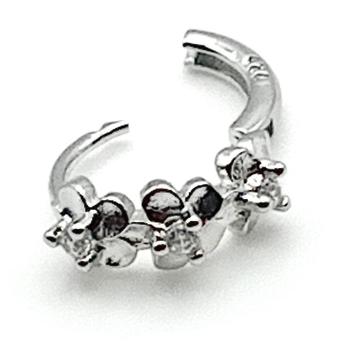 Flower Hoop Earrings