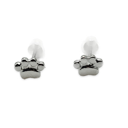 Paw Print Stud Earrings