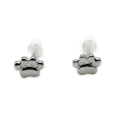 Paw Print Stud Earrings