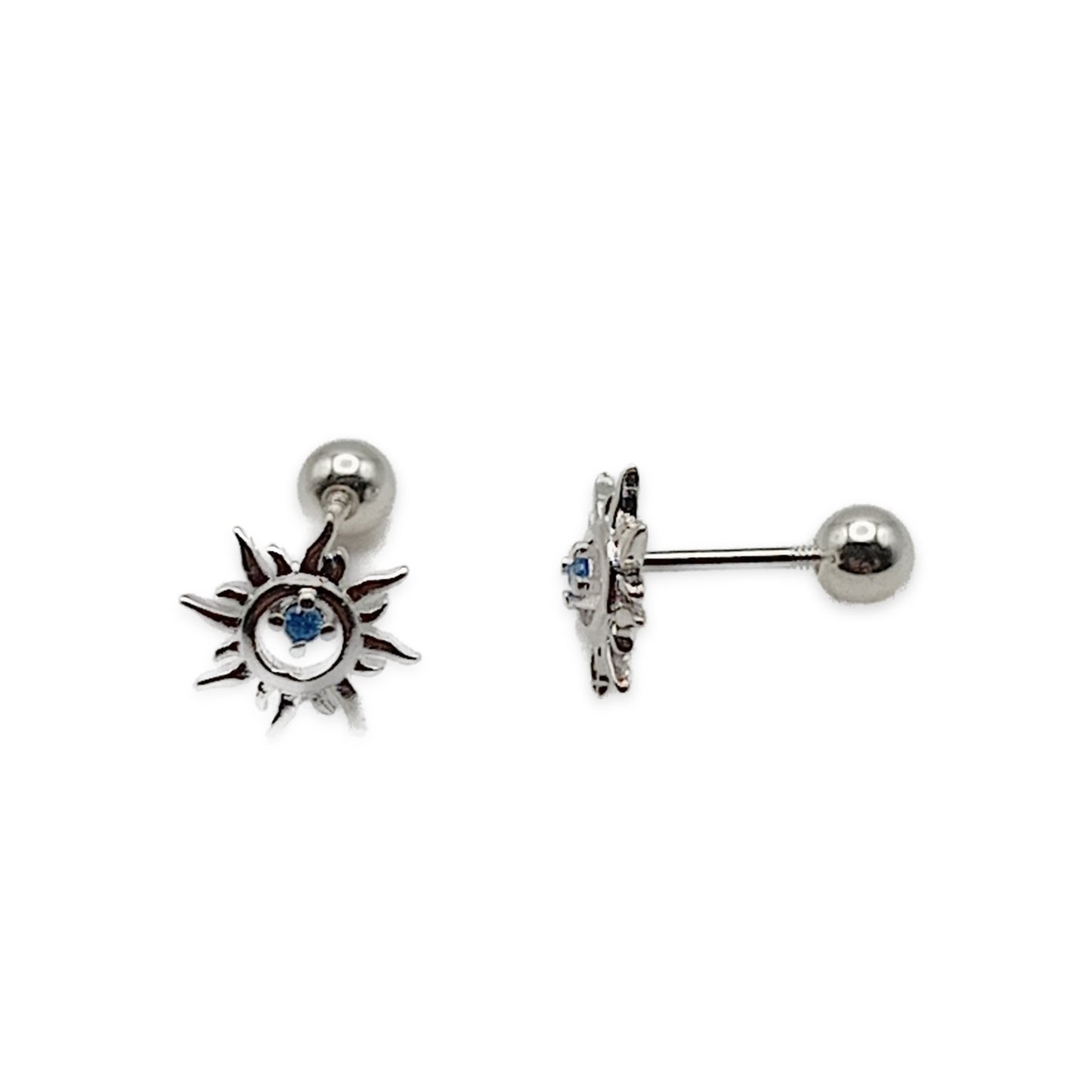 Diamate Sun Stud Earrings