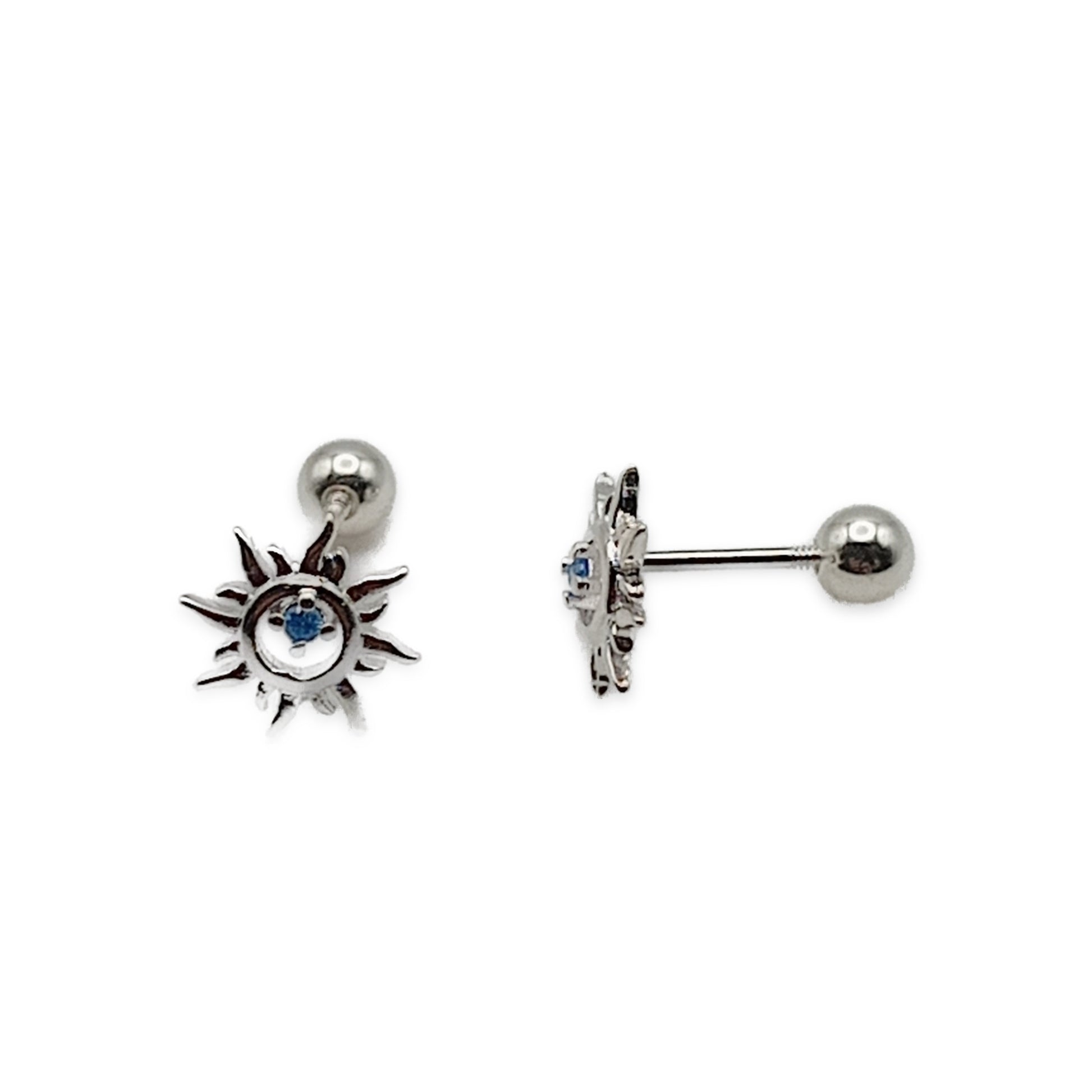 Diamate Sun Stud Earrings