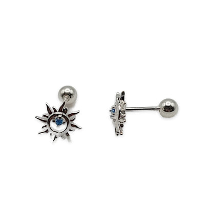 Diamate Sun Stud Earrings