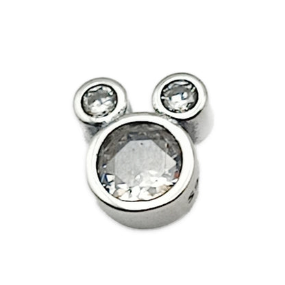 Cartoon Mouse Diamante Stud Earrings