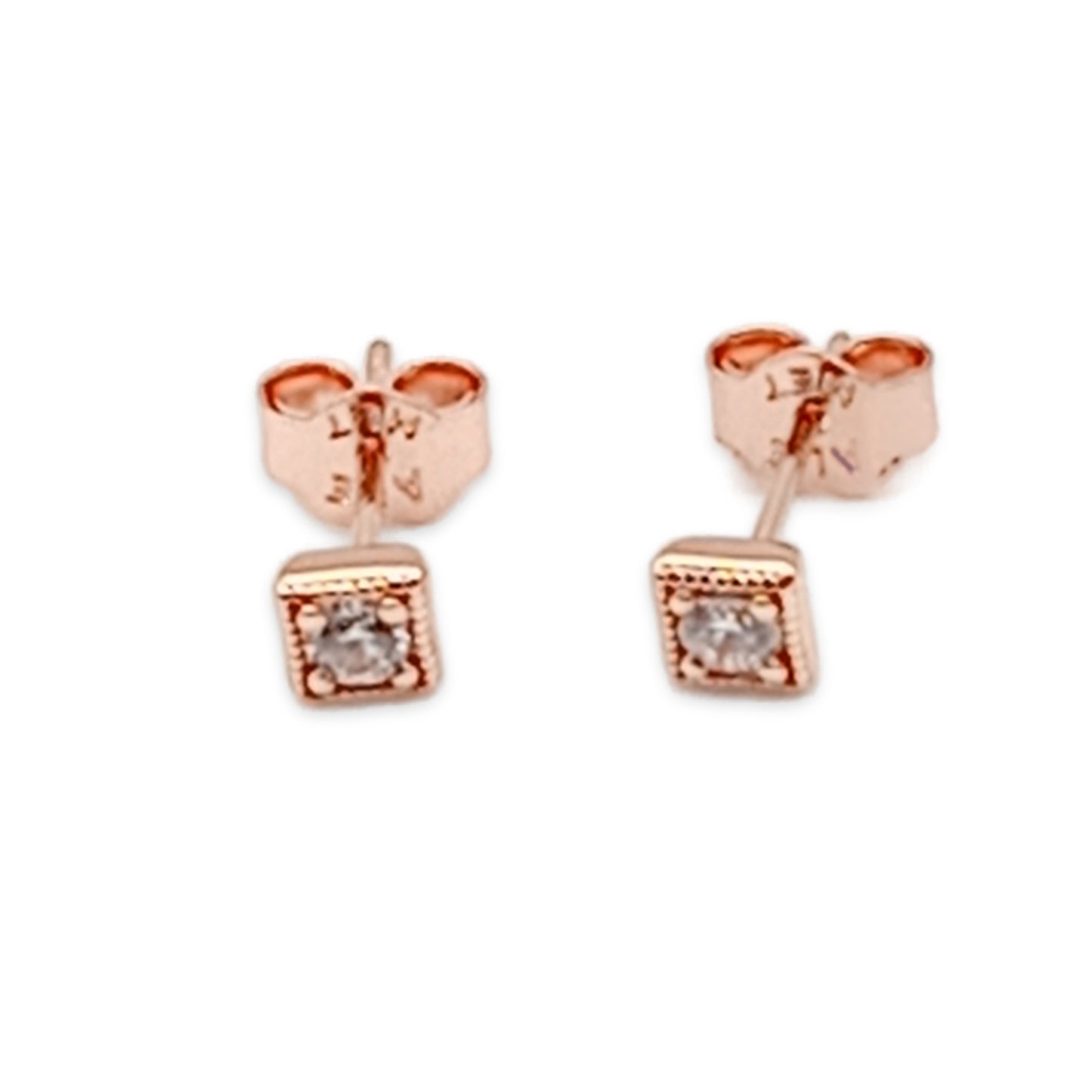 2-in-1 Diamante Stud Earrrings