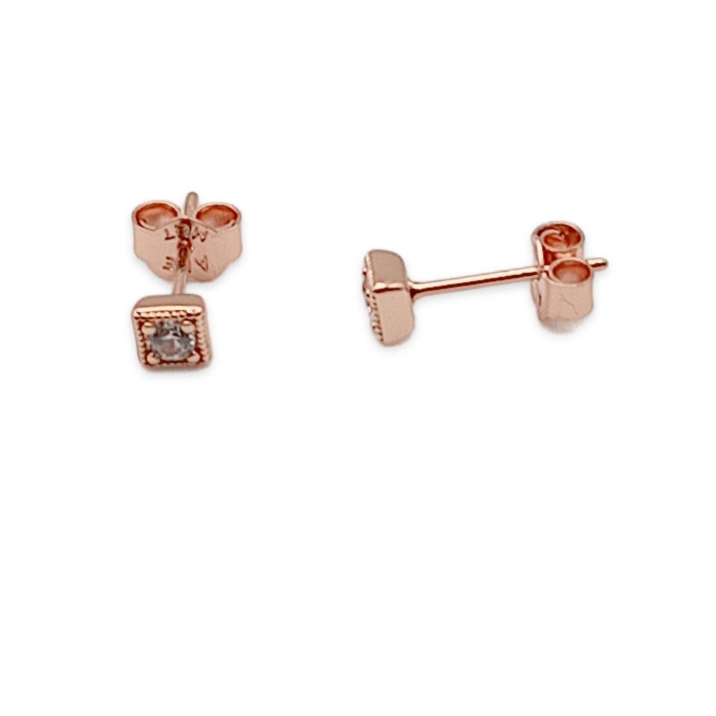 2-in-1 Diamante Stud Earrrings