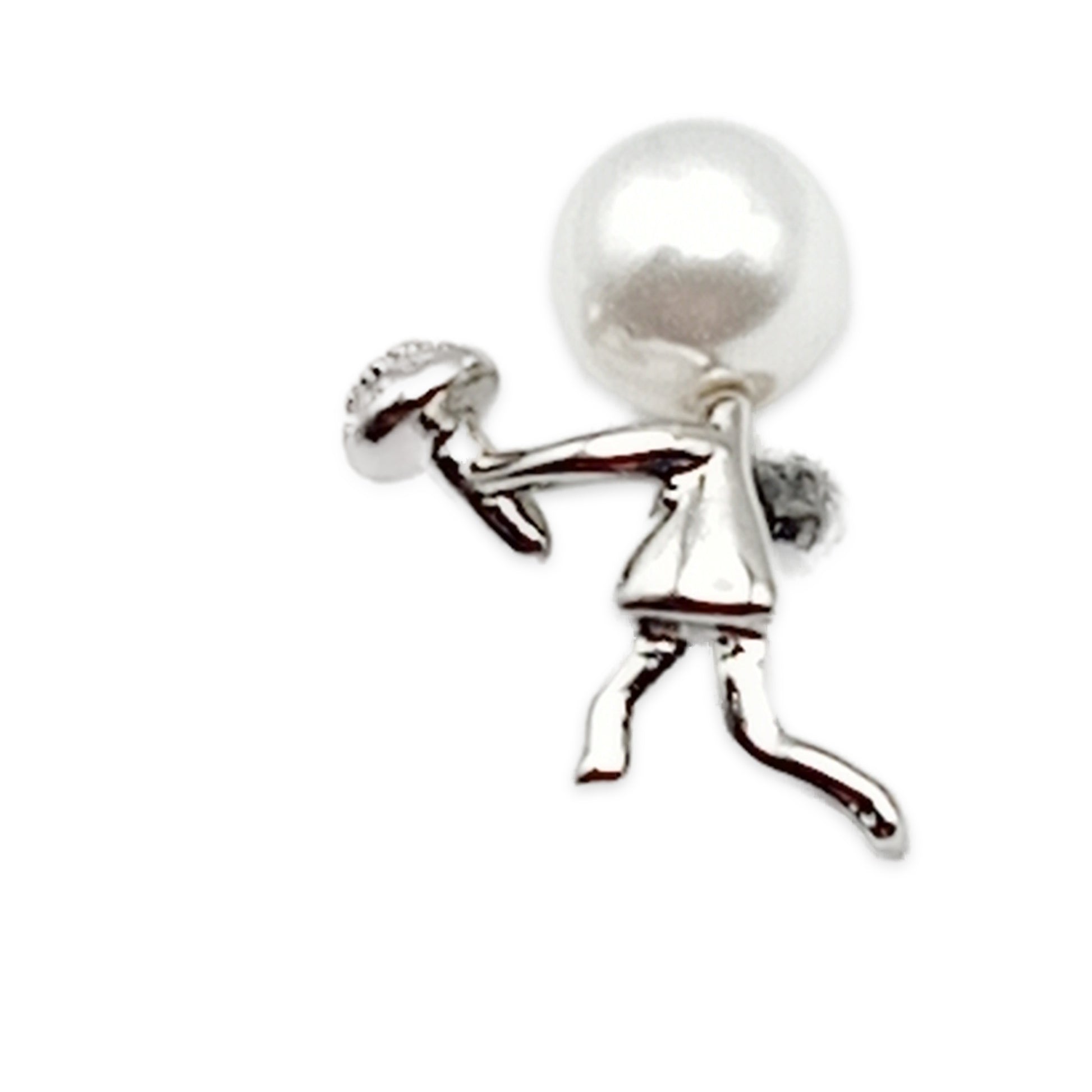 Bride and Groom Stud Earrings