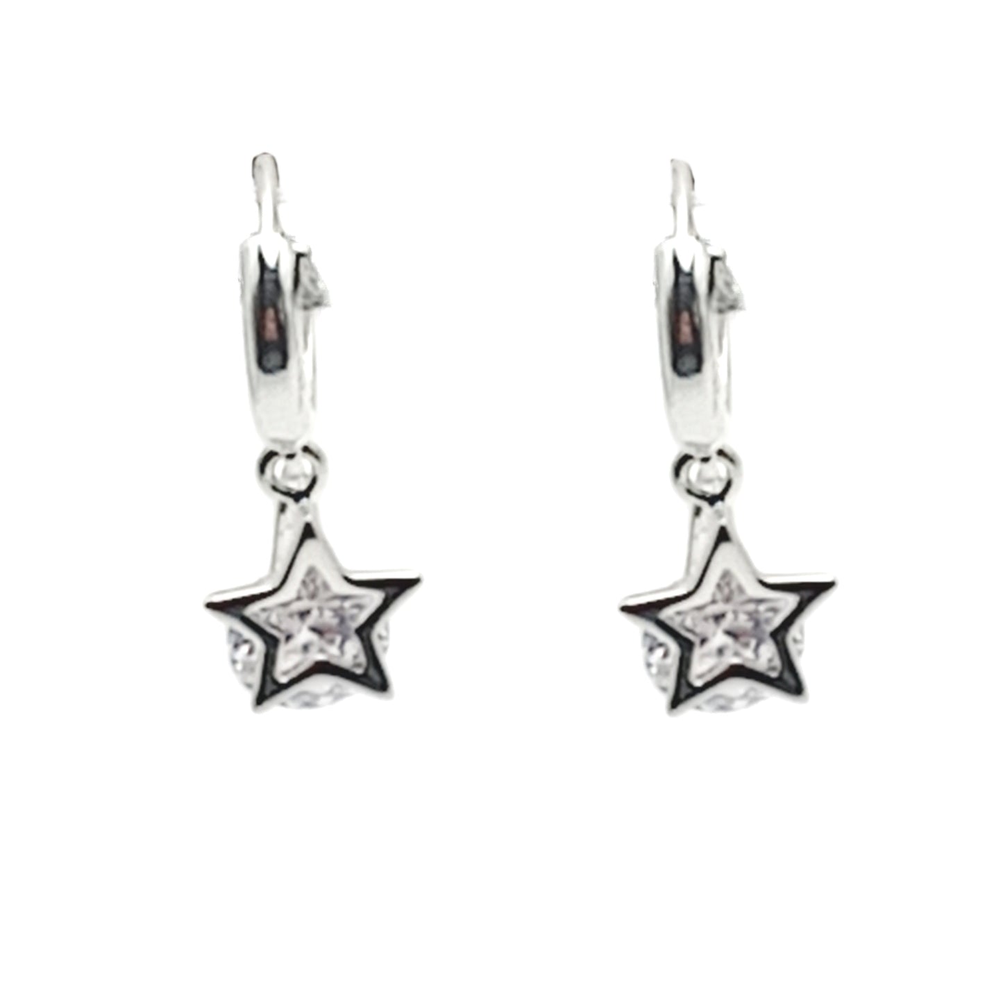 Star Hoop Earrings