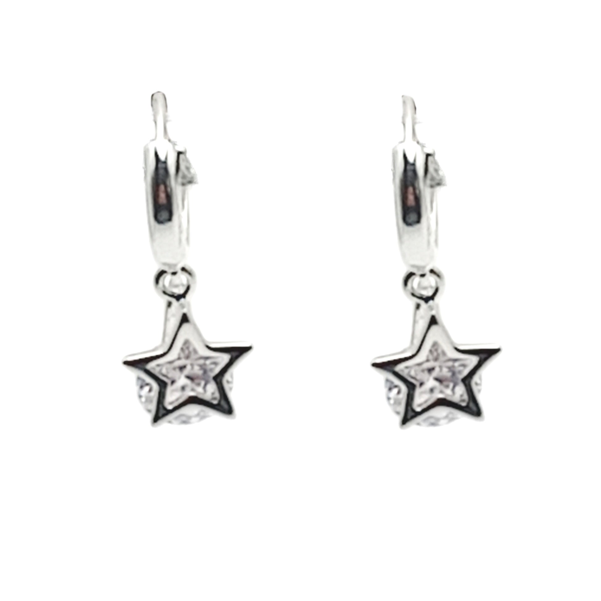 Star Hoop Earrings