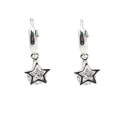 Star Hoop Earrings