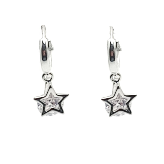 Star Hoop Earrings