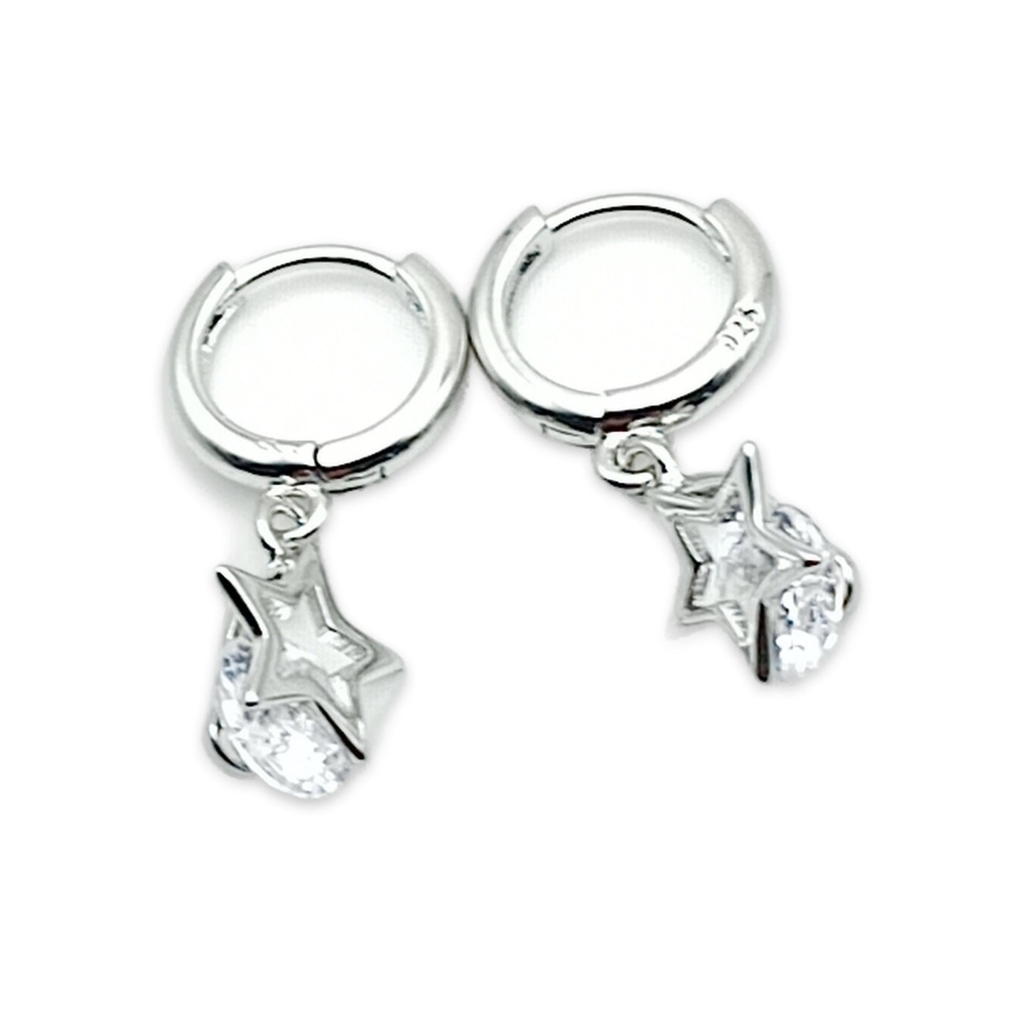 Star Hoop Earrings