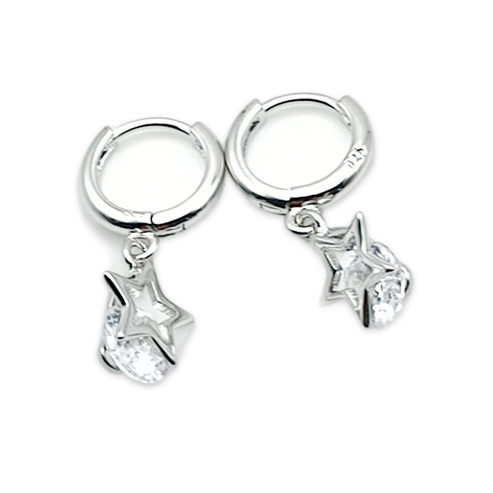 Star Hoop Earrings