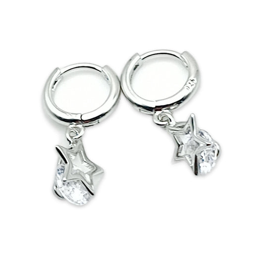 Star Hoop Earrings