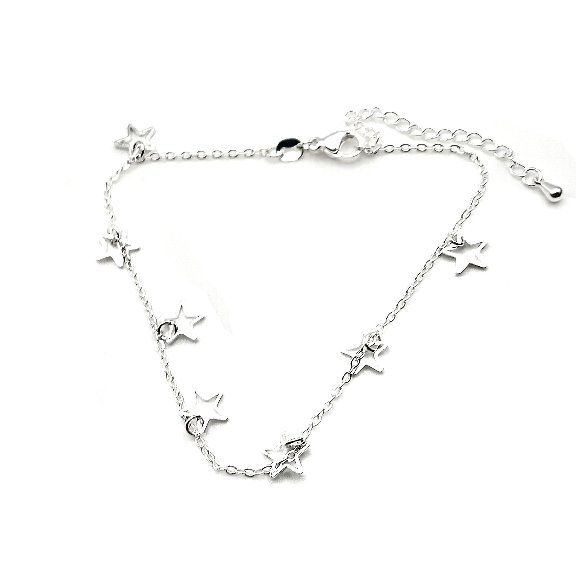 Outline Star Charm Anklet 