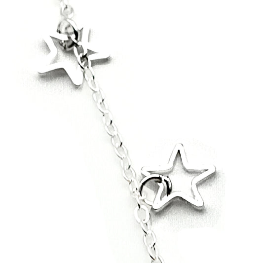 Outline Star Charm Anklet 