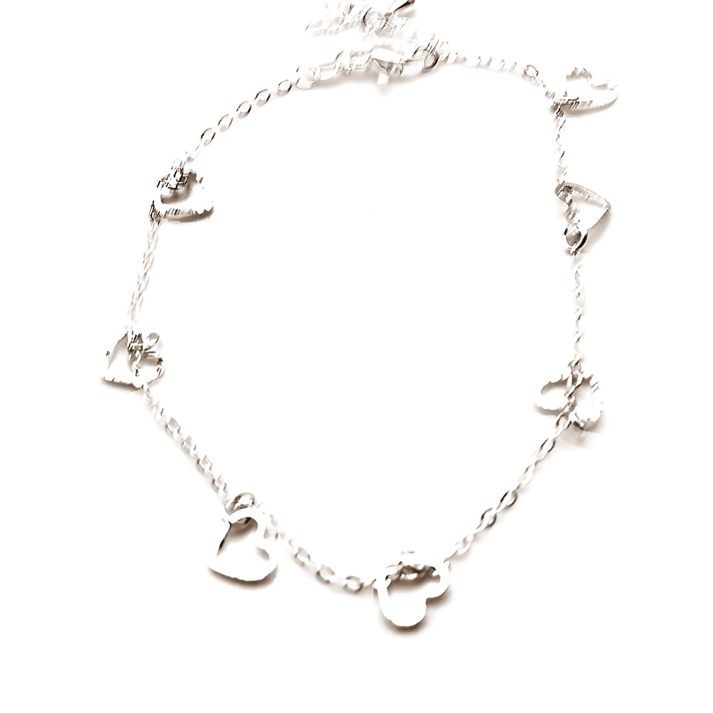 Outline Heart Anklet