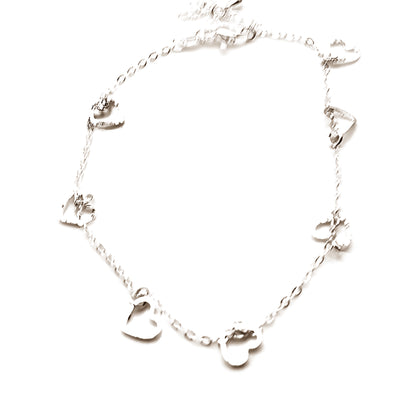 Outline Heart Anklet