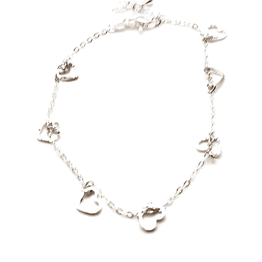 Outline Heart Anklet