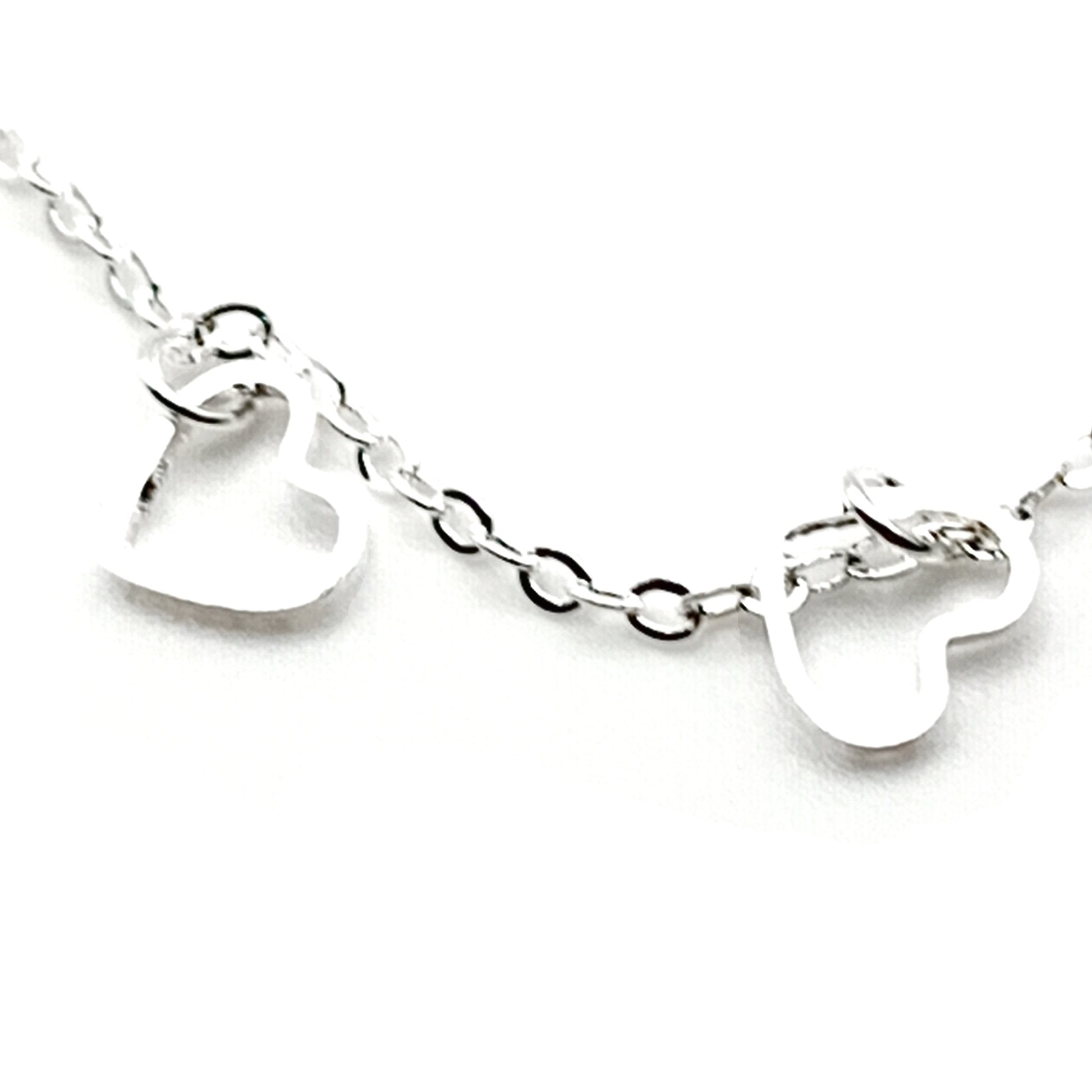 Outline Heart Anklet